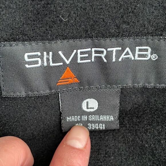 Nearly new! Levi’s SILVERTAB Charcoal Gray Canvas Fleece-Lined Zip Up Work Jacke - Picture 10 of 10